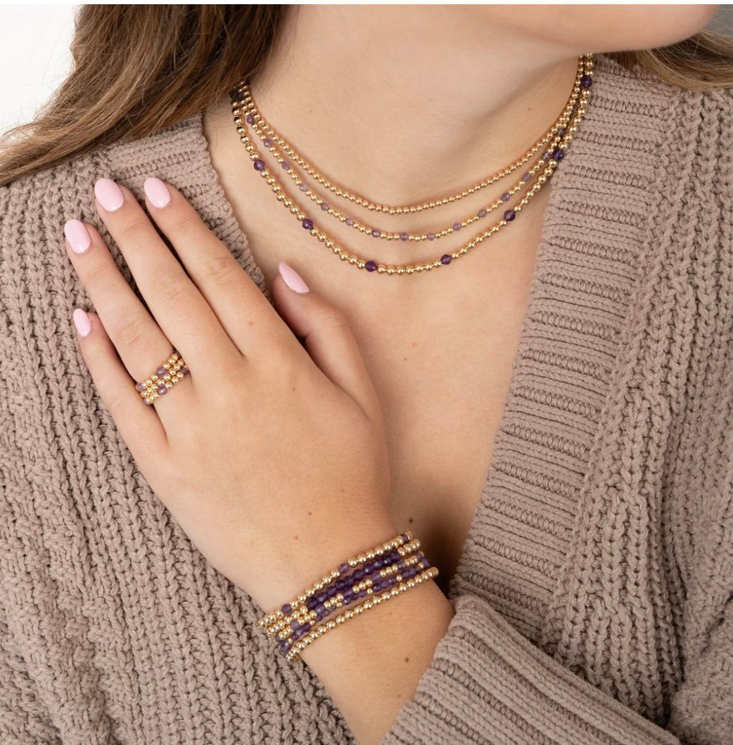 Tatiana M Designs - Ava 3&5mm Gold-Pattern Bracelet main image 1
