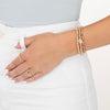 14K gold-filled beaded bracelets with gemstones