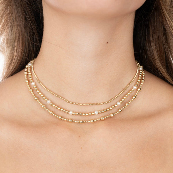 Ava Gold Filled Pattern Necklace