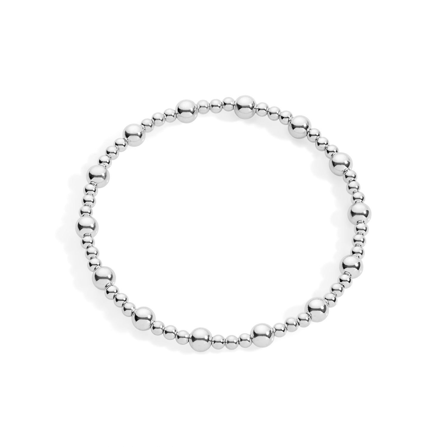 Sterling Silver beaded bracelet