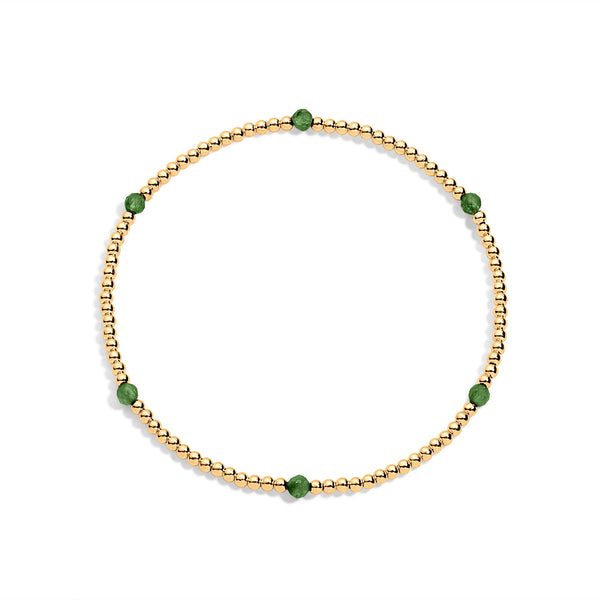 Nina Gold Filled Gemstone Bracelet
