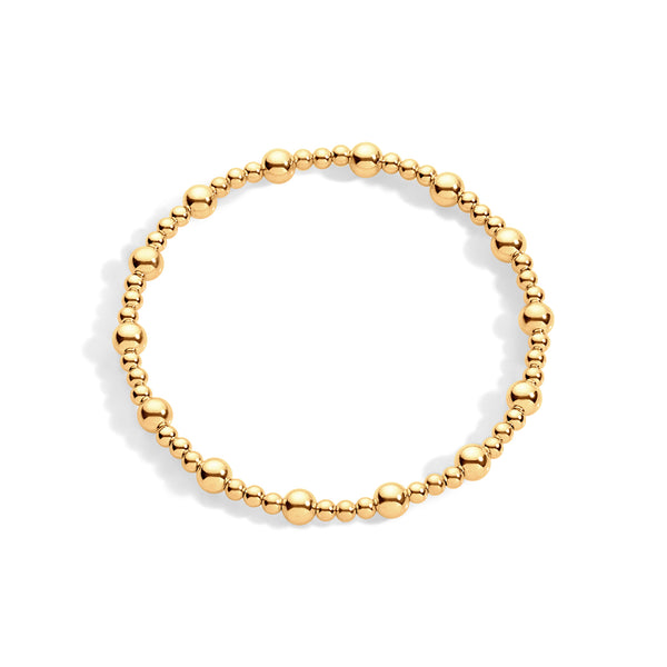 Ava Gold Filled Pattern Bracelet