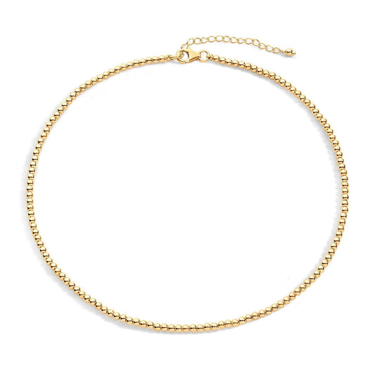 gold filled beaded necklace