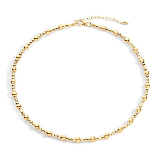 Gold filled bead necklace