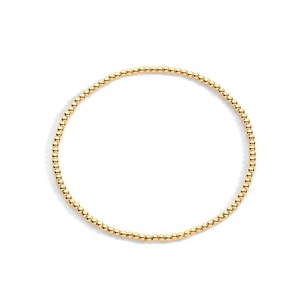 Gold Filled Stretch Bracelet (2-8mm)