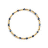 14K gold-filled beaded bracelet with sapphire gemstones