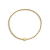 gold filled clover charm bracelet