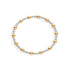 Gold filled and sterling silver bracelet