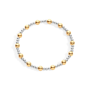 Gold filled and sterling silver bracelet