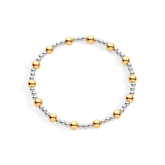 Gold filled and sterling silver bracelet