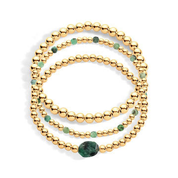 Joy Emerald Bracelet Stack