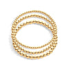 3 gold filled beaded bracelets