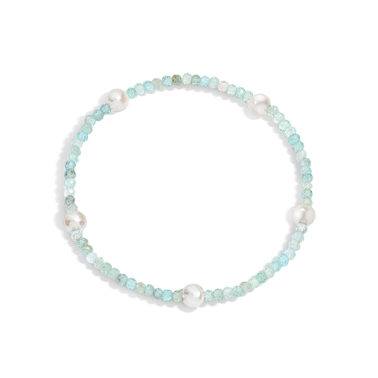 Grace Gemstone Pearl Bracelet