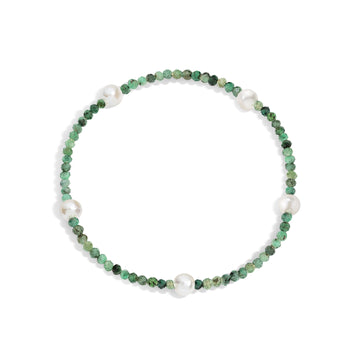 Grace Gemstone Pearl Bracelet