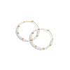 Zara Gemstone & Gold Filled Hoop Earrings