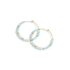Zara Gemstone & Gold Filled Hoop Earrings