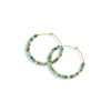 Zara Gemstone & Gold Filled Hoop Earrings