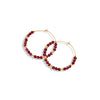 Zara Gemstone & Gold Filled Hoop Earrings