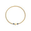 gold filled bracelet with sapphire gemstones