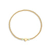 Gold filled bracelet with citrine gemstones