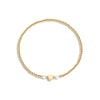 Gold filled bracelet with moonstone gemstones