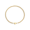 Gold filled bracelet with 2 citrine gemstones