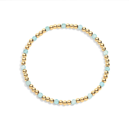 Zoe Gold Filled Gemstone Bracelet