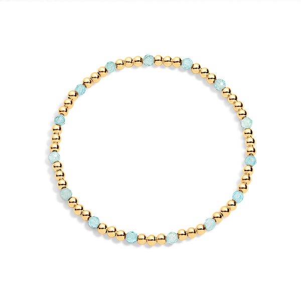 Zoe Gold Filled Gemstone Bracelet