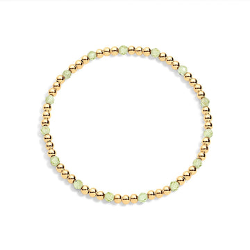 Zoe Gold Filled Gemstone Bracelet