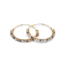Load image into Gallery viewer, Serena Crystal Endless Hoop Earrings
