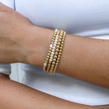 Load image into Gallery viewer, Morgan Gold Filled Gemstone Pattern Bracelet
