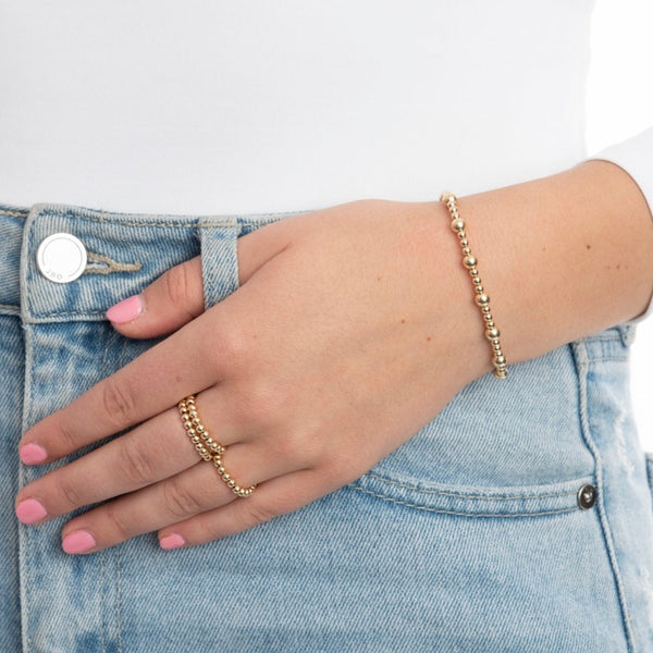 Ava Gold Filled Pattern Bracelet