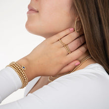 Load image into Gallery viewer, Gold Filled Bracelet with Evil Eye Charm
