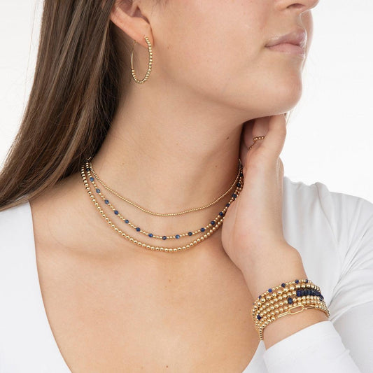 Zoe Gold Filled Gemstone Necklace