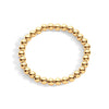 6mm gold filled beaded bracelet