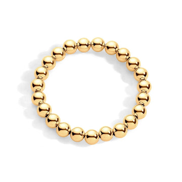 8mm gold filled beaded bracelet