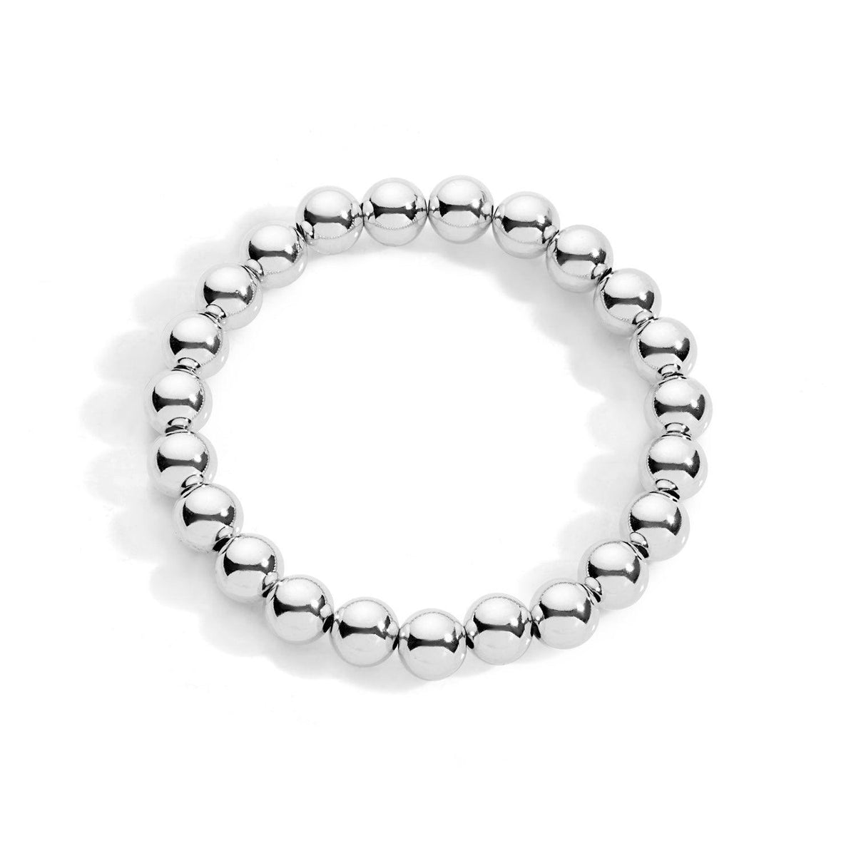 Chunky Yet Elegant Silver Elastic Bracelet silver bracelet elastic - TikTok Shop main image 2