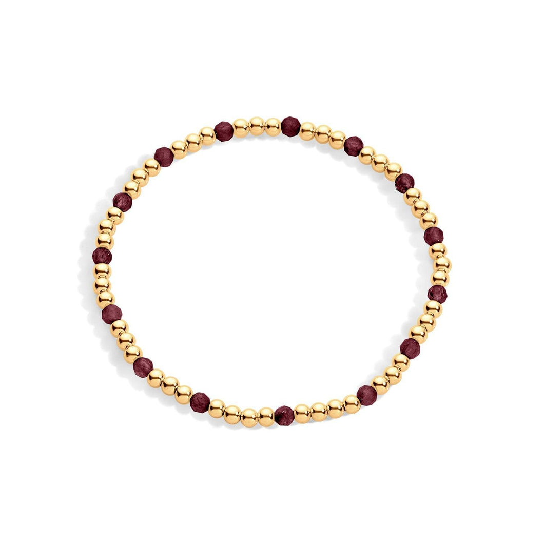 Zoe Gold Filled Gemstone Bracelet