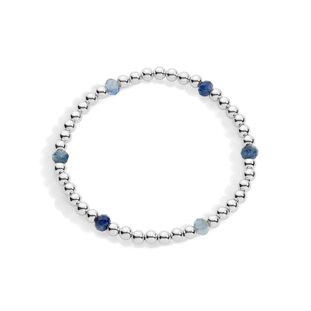 Morgan Sterling Silver Gemstone Pattern Bracelet